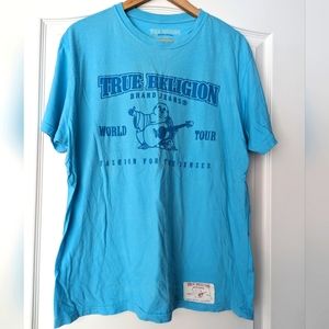 Aqua True Religion Men's T-shirt Size L